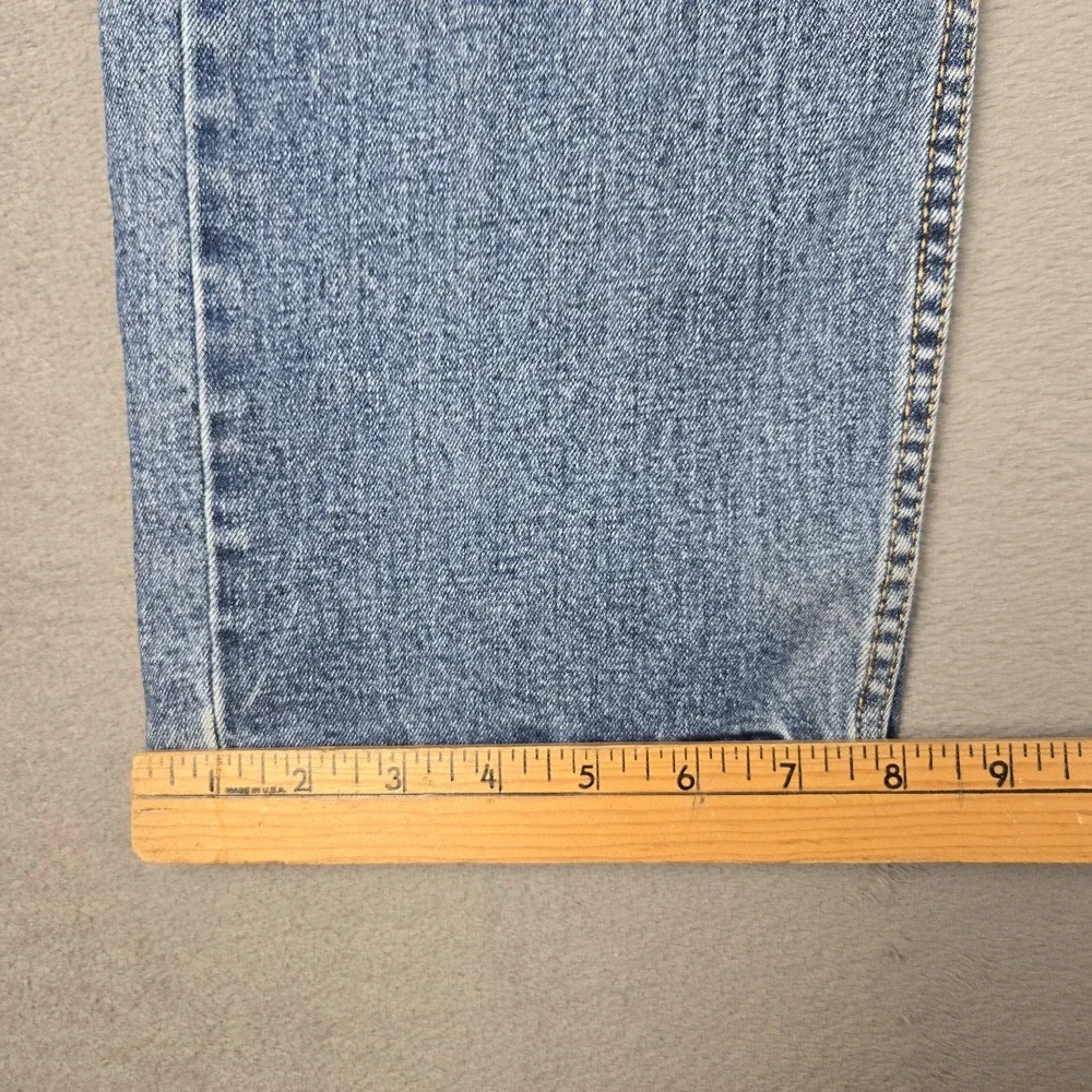 Levis 505 Jeans Mens 36x29 Blue Denim Straight Regular Cotton Stretch Pant *READ